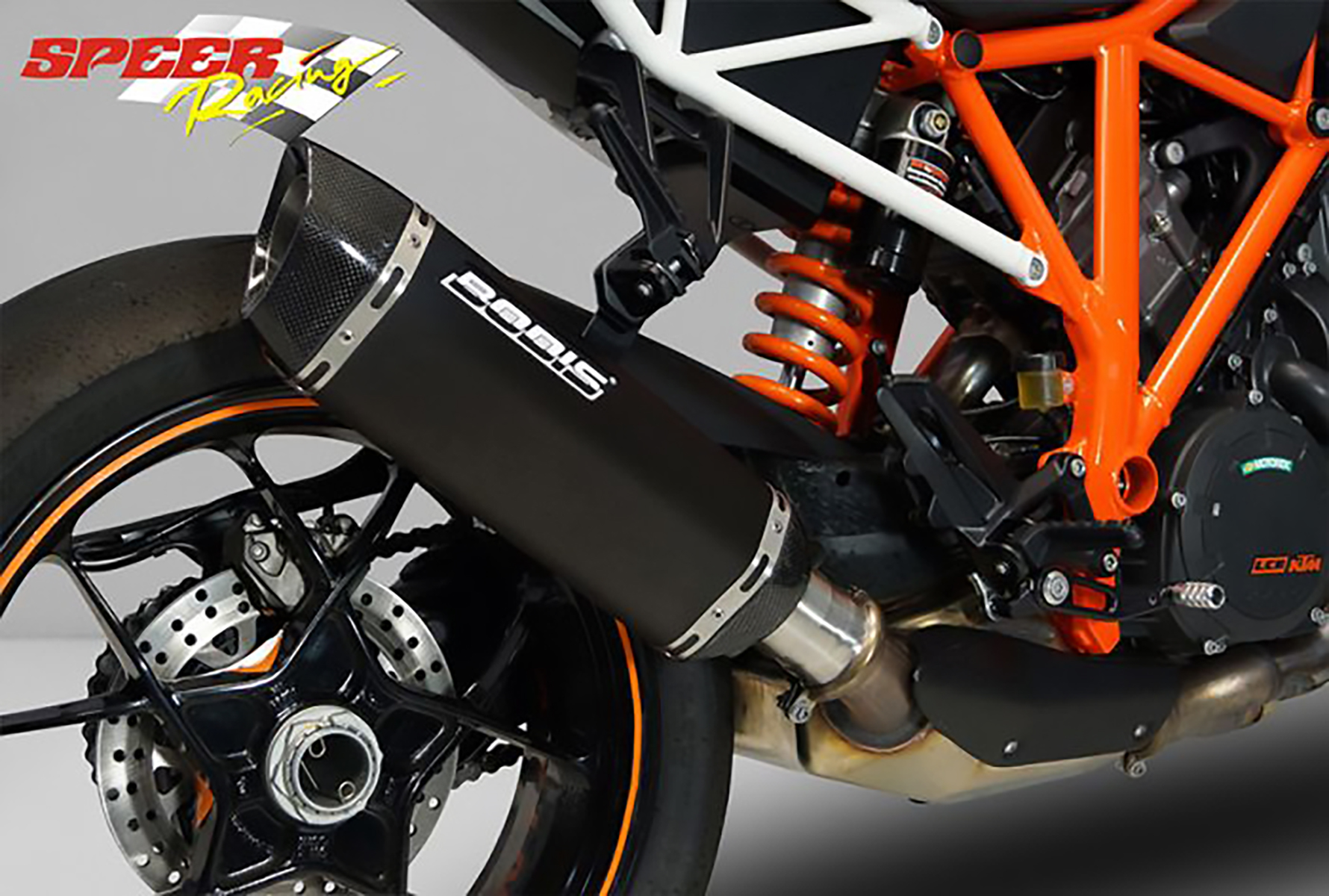 KTM 1290 Super Duke Carbon Auspuff Hitzeschild 17-19 3 Schraubenlöcher