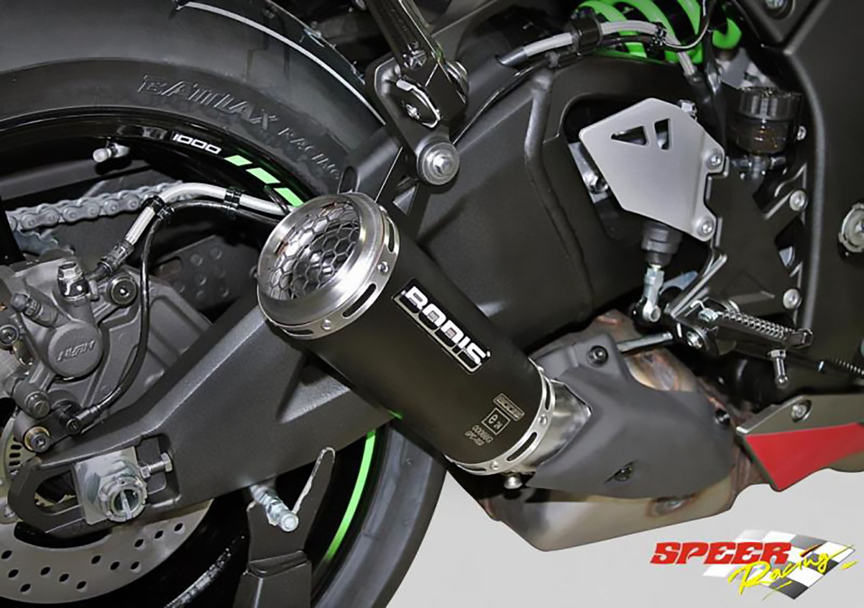 Auspuff Halterung mit Auspuffschelle Kawasaki ZX10R 2016 bis 2020