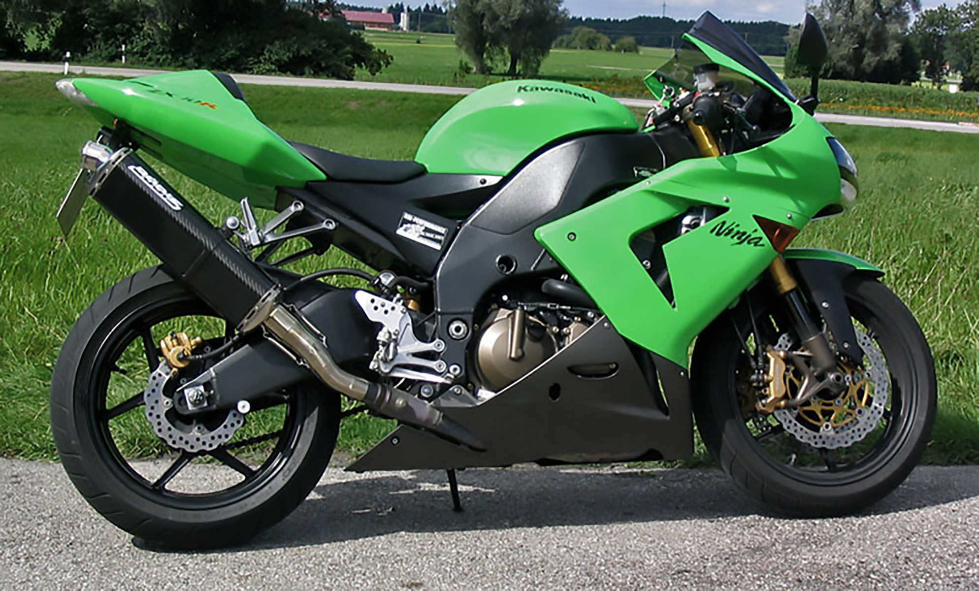 KAWASAKI ZX10R NINJA 2004-2005 Echappement Silencieux 350mm